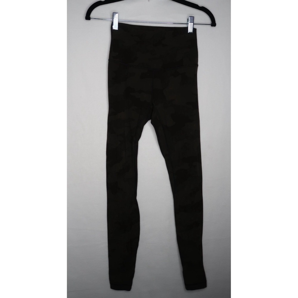 Lululemon Align Pant 28" Heritage 365 Camo Dark Olive Multi Leggings Women's 4
